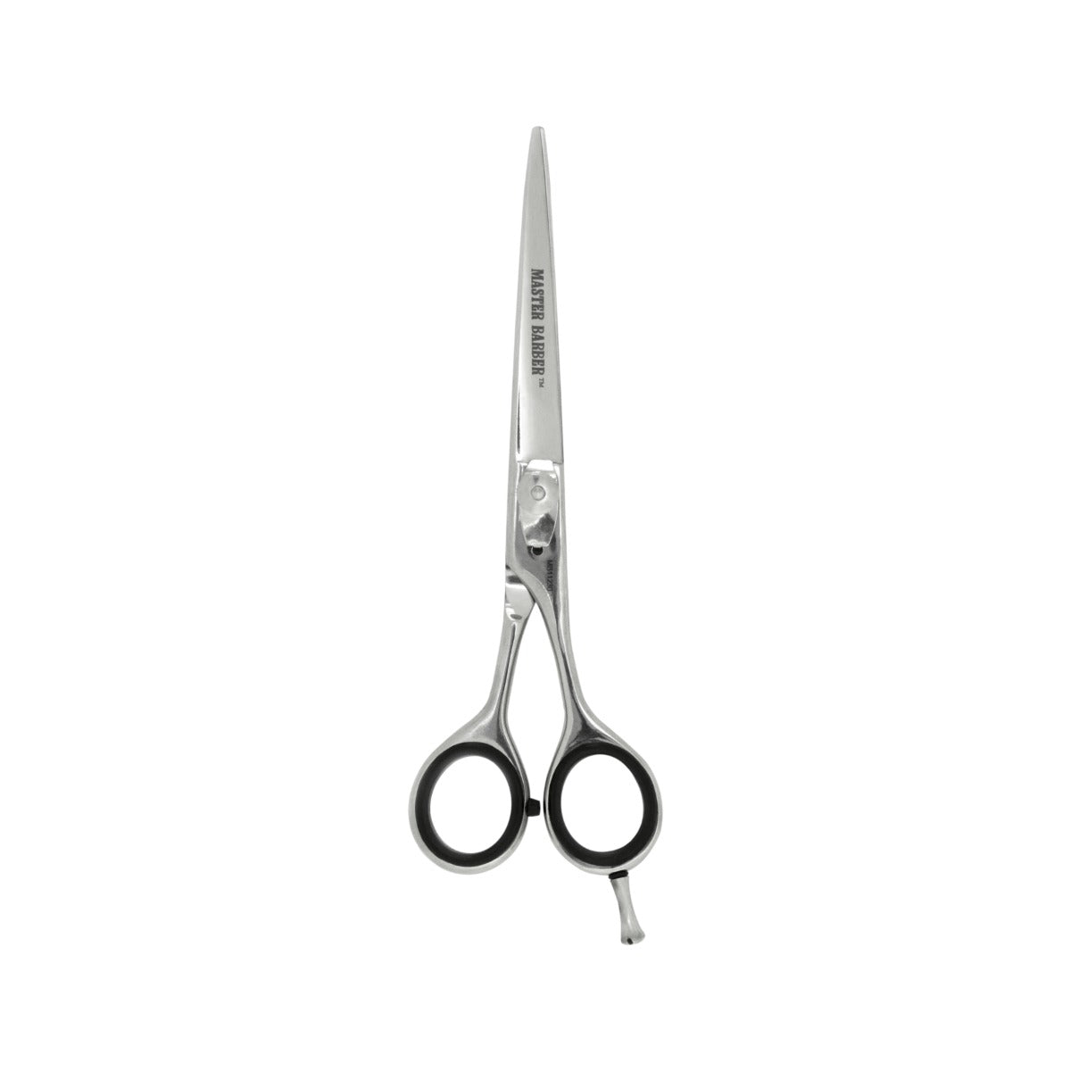 Master Barber Professional Barber Shears – precision-crafted hair-cutting scissors with adjustable tension.