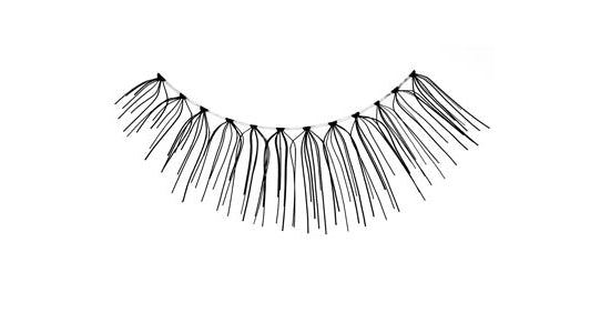A single Ardell Natural 123 showing its two-layered lashes & rounded lash style